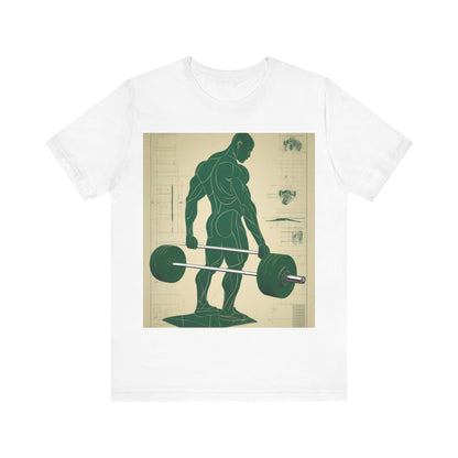 boostlete-recovery-progress-scene-deadlift-3d-blueprint-0236 — Unisex Jersey Short Sleeve (B+C 3001)