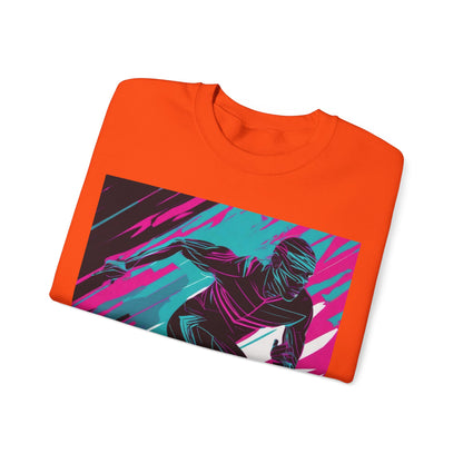 boostlete-mile-by-mile-scene-sprinter-motion-modern-0828 — Unisex Heavy Blend Crewneck (G18000)
