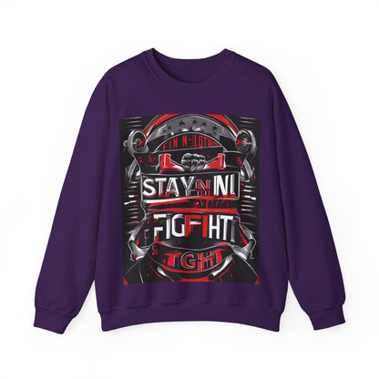 boostlete-rise-grind-type-stay-in-the-fight-banner-retro-1441 — Unisex Heavy Blend Crewneck (G18000)