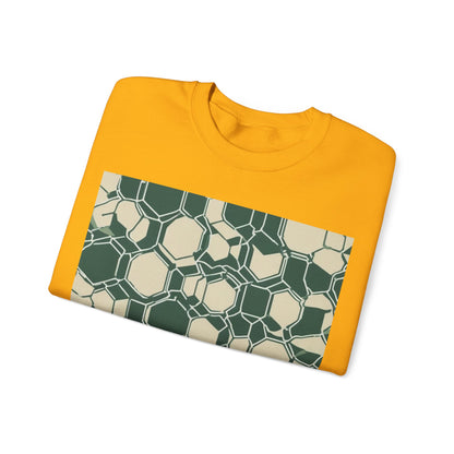boostlete-iron-intent-pattern-hex-blueprint-0271 — Unisex Heavy Blend Crewneck Sweatshirt (Gildan)