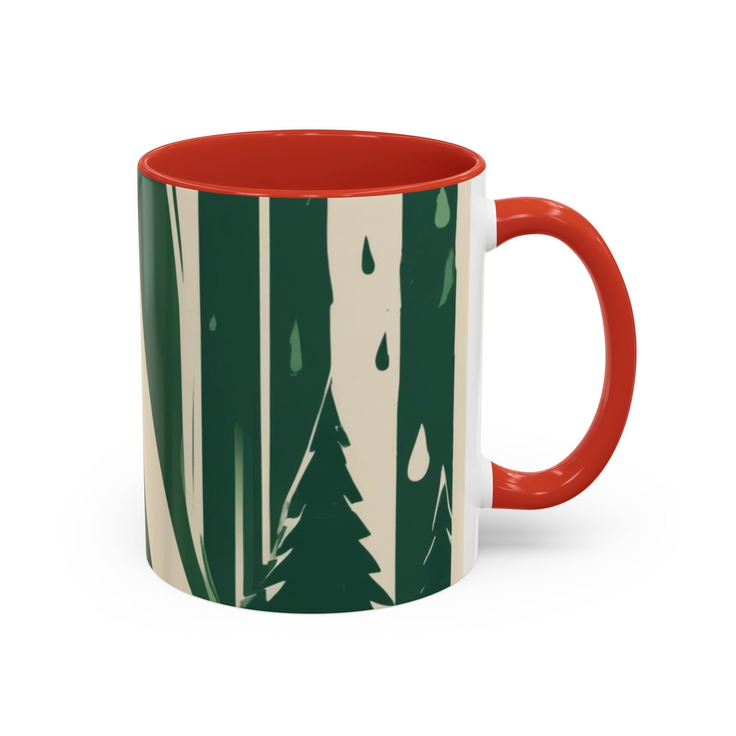 boostlete-quiet-power-icon-water-glitch-retro-0186 — Accent Mug 11/15oz