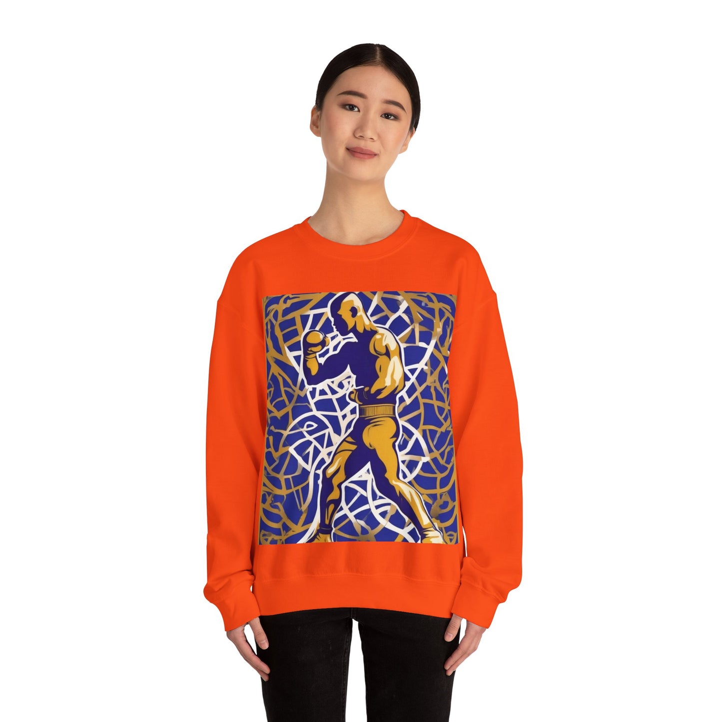 boostlete-field-day-scene-boxer-offset-paper-0776 — Unisex Heavy Blend Crewneck (G18000)