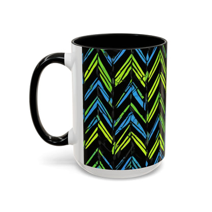 boostlete-mile-by-mile-pattern-chevron-monoline-0051 — Accent Mug 11oz/15oz