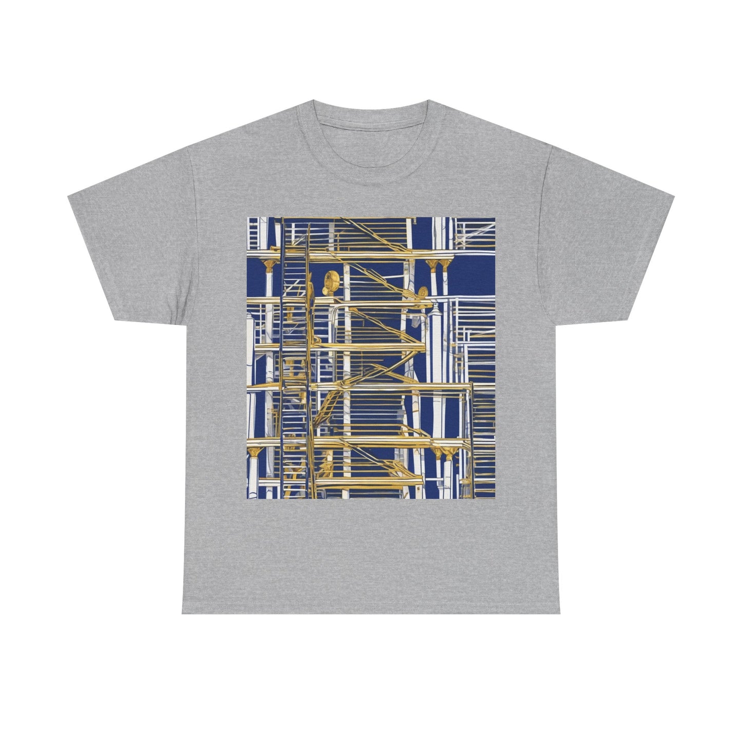 boostlete-rise-grind-icon-ladder-high-engraved-0238 — Unisex Heavy Cotton Tee (Gildan 5000)