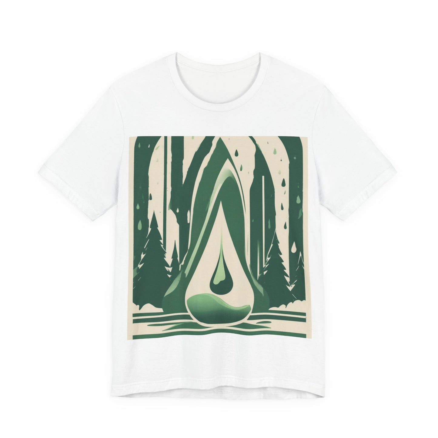 boostlete-quiet-power-icon-water-glitch-retro-0186 — Unisex Jersey Short Sleeve (B+C 3001)