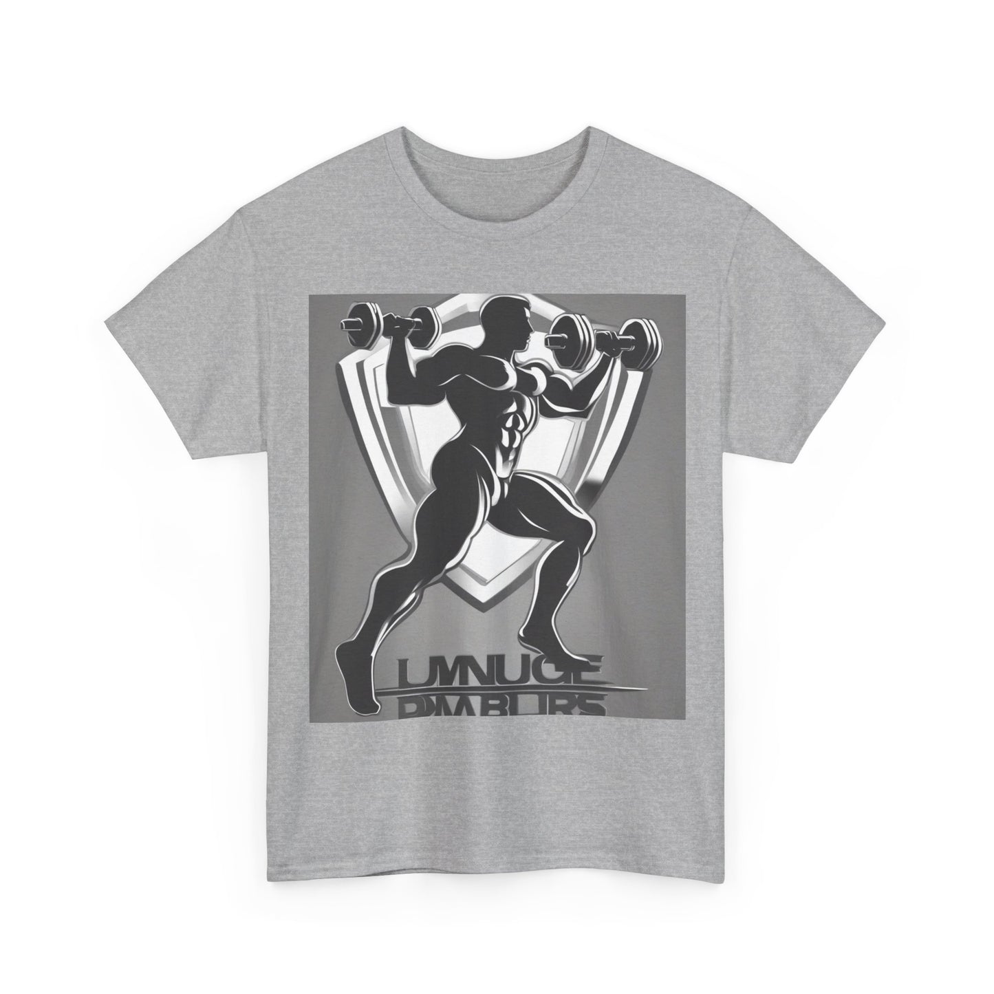 boostlete-mile-by-mile-scene-lunge-3d-athletic-0020 — Unisex Heavy Cotton Tee (Gildan 5000)