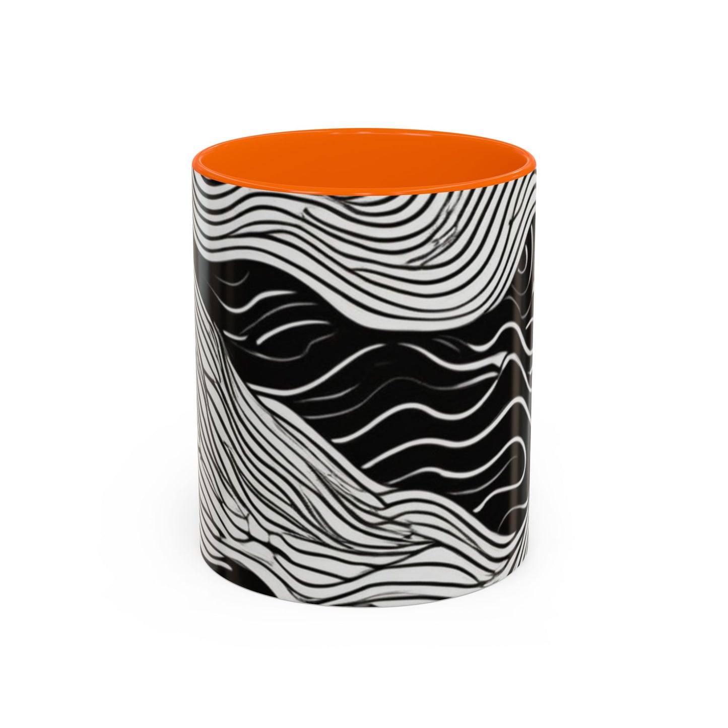 boostlete-field-day-pattern-topographic-line-art-0239 — Accent Mug 11oz/15oz