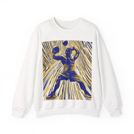 boostlete-rise-grind-scene-kettlebell-speed-engraved-0180 — Unisex Heavy Blend Crewneck Sweatshirt (Gildan)