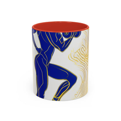 boostlete-iron-intent-scene-lunge-neon-line-art-0392 — Accent Mug 11/15oz