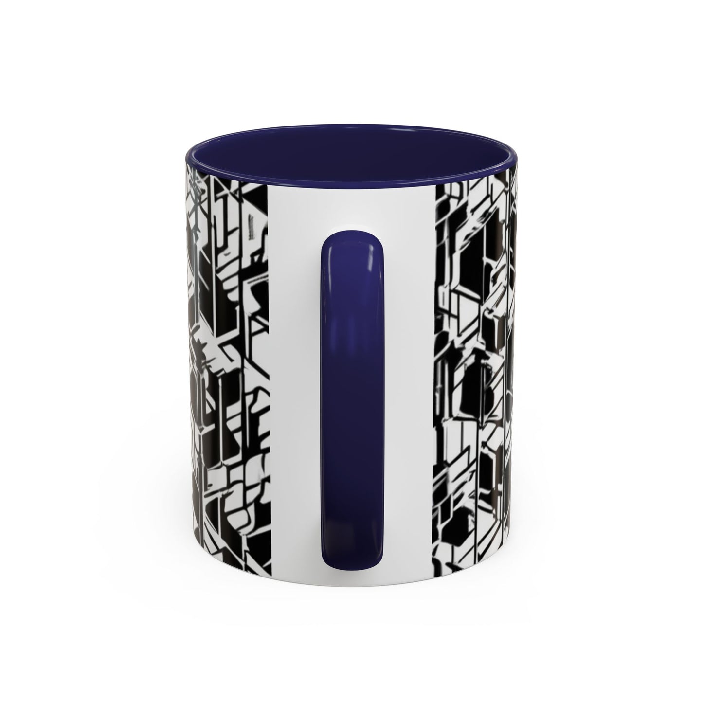 boostlete-field-day-pattern-micro-blueprint-0927 — Accent Mug 11/15oz