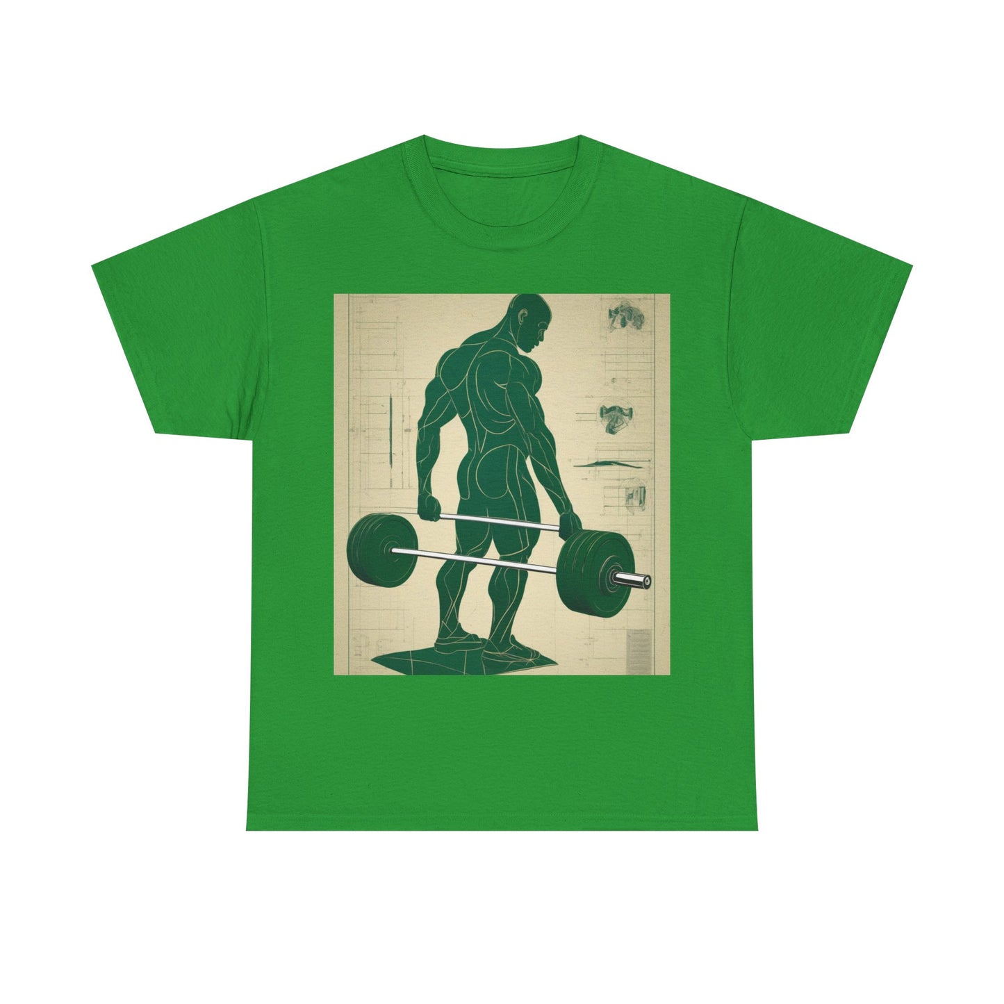 boostlete-recovery-progress-scene-deadlift-3d-blueprint-0236 — Unisex Heavy Cotton Tee (Gildan 5000)