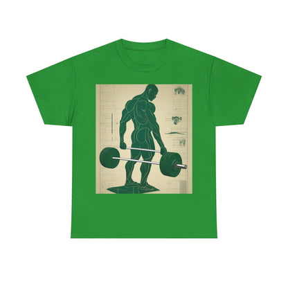 boostlete-recovery-progress-scene-deadlift-3d-blueprint-0236 — Unisex Heavy Cotton Tee (Gildan 5000)