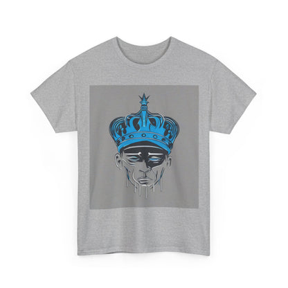 boostlete-am-crew-icon-crown-grainy-monoline-0022 — Unisex Heavy Cotton Tee (Gildan 5000)
