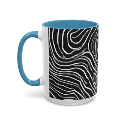 boostlete-field-day-pattern-topographic-badge-0307 — Accent Mug 11oz/15oz