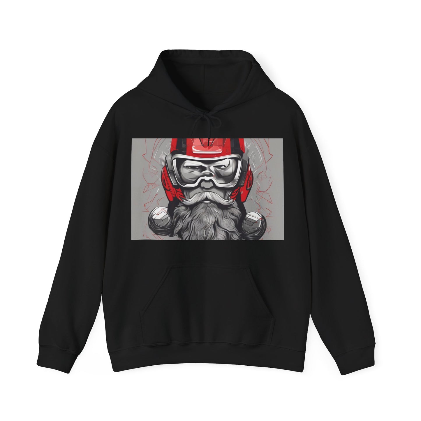 boostlete-pr-season-type-calm-is-a-superpower-outline-over-solid-isometric-0413 — Unisex Heavy Blend Hooded Sweatshirt (Gildan)
