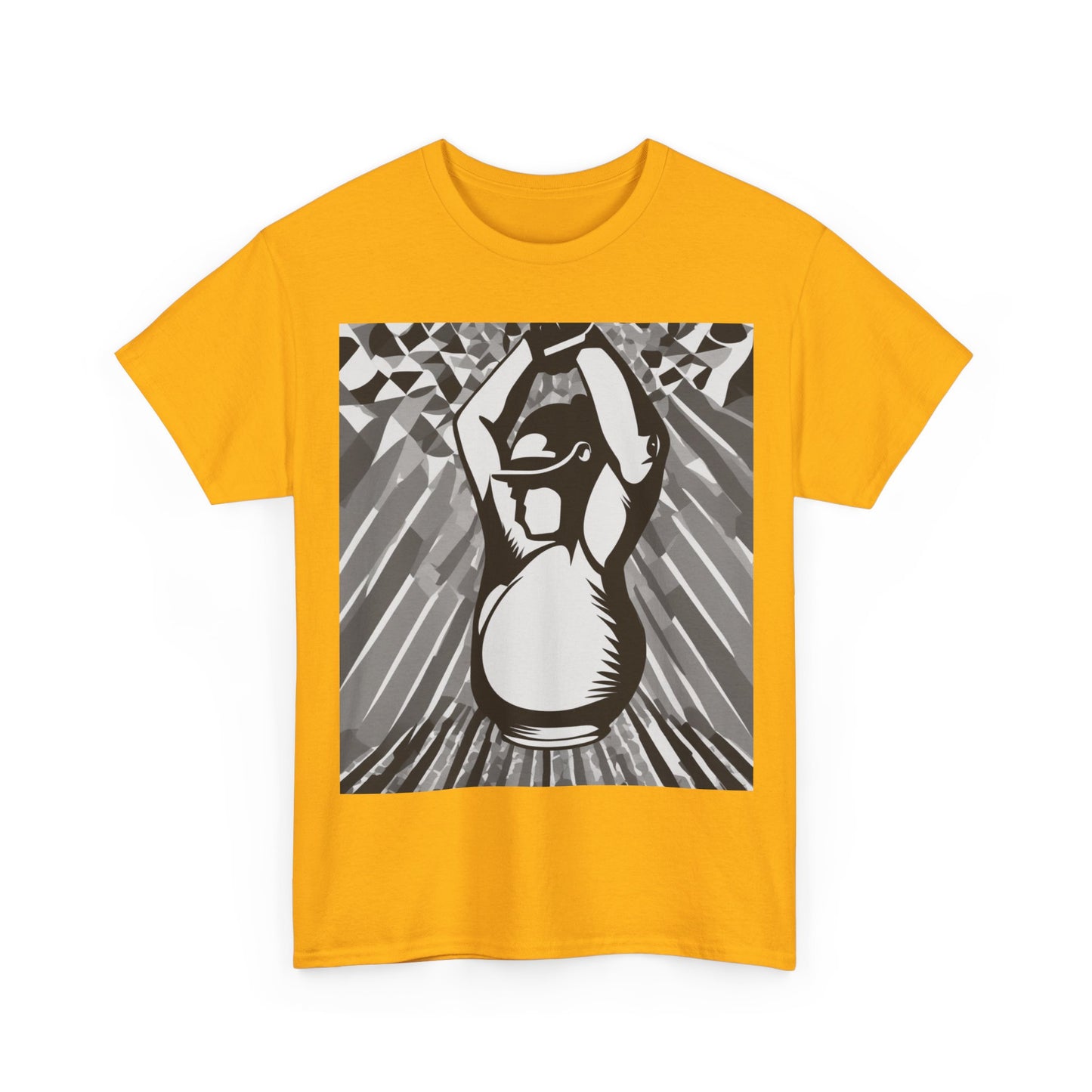 boostlete-iron-intent-scene-kettlebell-grainy-modern-0276 — Unisex Heavy Cotton Tee (Gildan 5000)