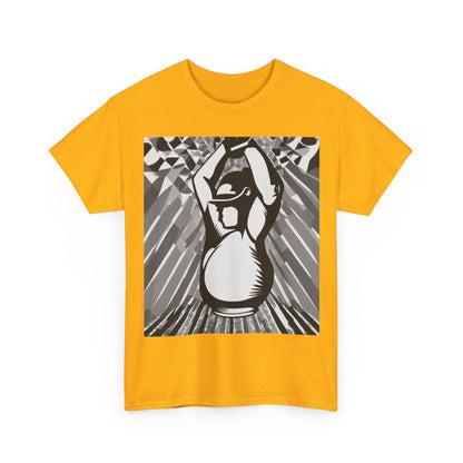 boostlete-iron-intent-scene-kettlebell-grainy-modern-0276 — Unisex Heavy Cotton Tee (Gildan 5000)