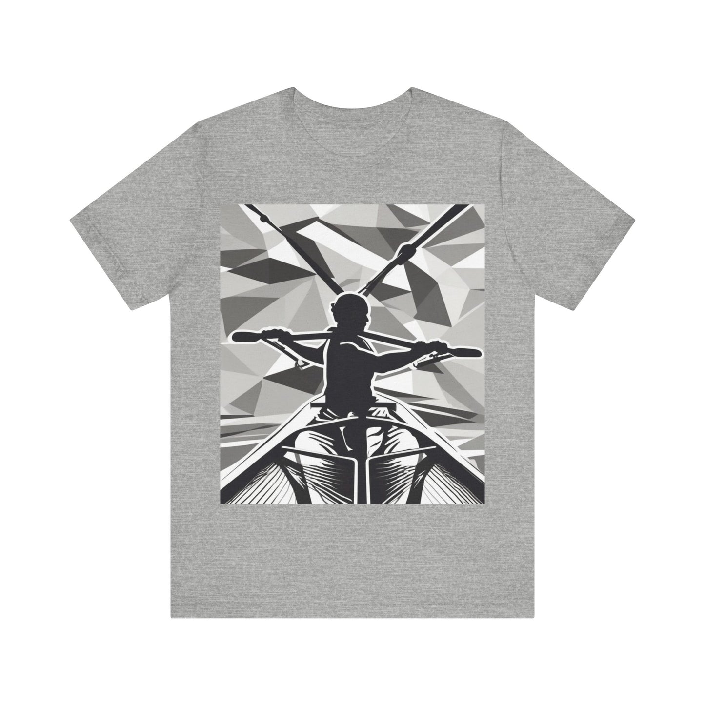 boostlete-am-crew-scene-rower-outline-geometric-0060 — Unisex Jersey Short Sleeve (B+C 3001)