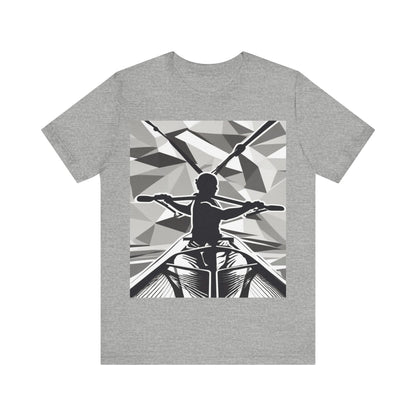 boostlete-am-crew-scene-rower-outline-geometric-0060 — Unisex Jersey Short Sleeve (B+C 3001)