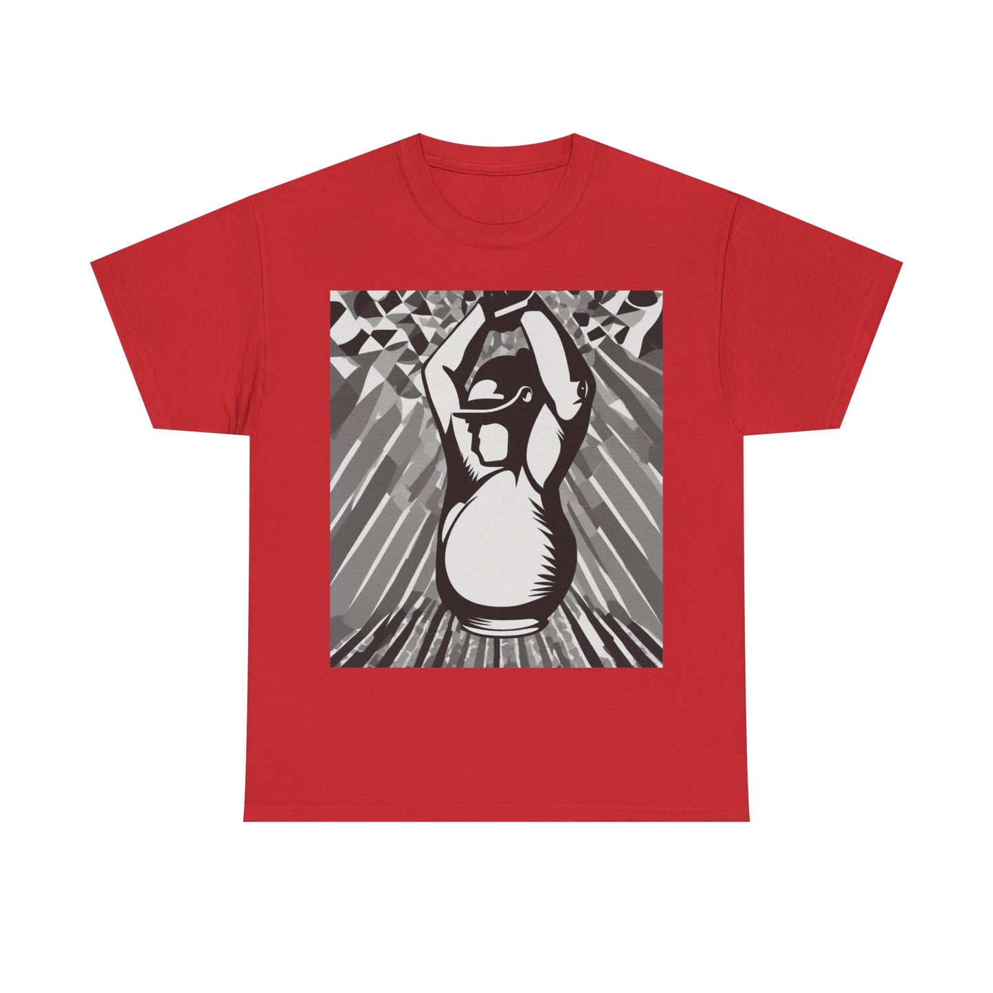 boostlete-iron-intent-scene-kettlebell-grainy-modern-0276 — Unisex Heavy Cotton Tee (Gildan 5000)