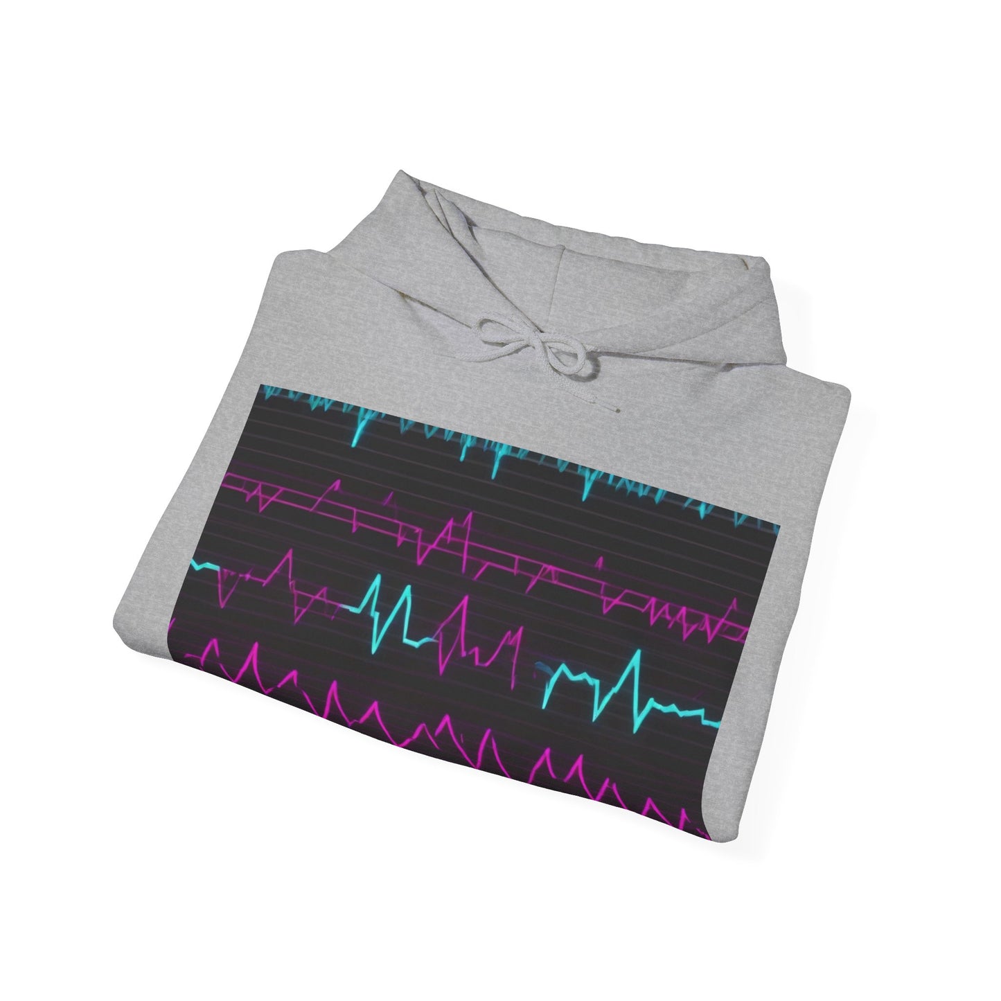 boostlete-boost-mode-pattern-ekg-modern-0111 — Unisex Heavy Blend Hooded Sweatshirt (Gildan)