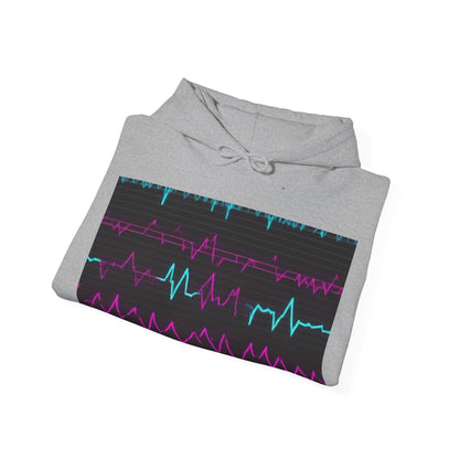 boostlete-boost-mode-pattern-ekg-modern-0111 — Unisex Heavy Blend Hooded Sweatshirt (Gildan)