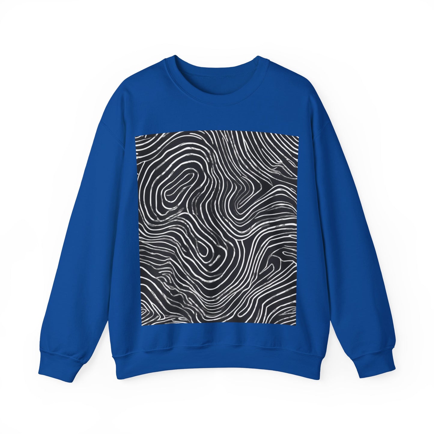 boostlete-field-day-pattern-topographic-badge-0307 — Unisex Heavy Blend Crewneck Sweatshirt (Gildan)