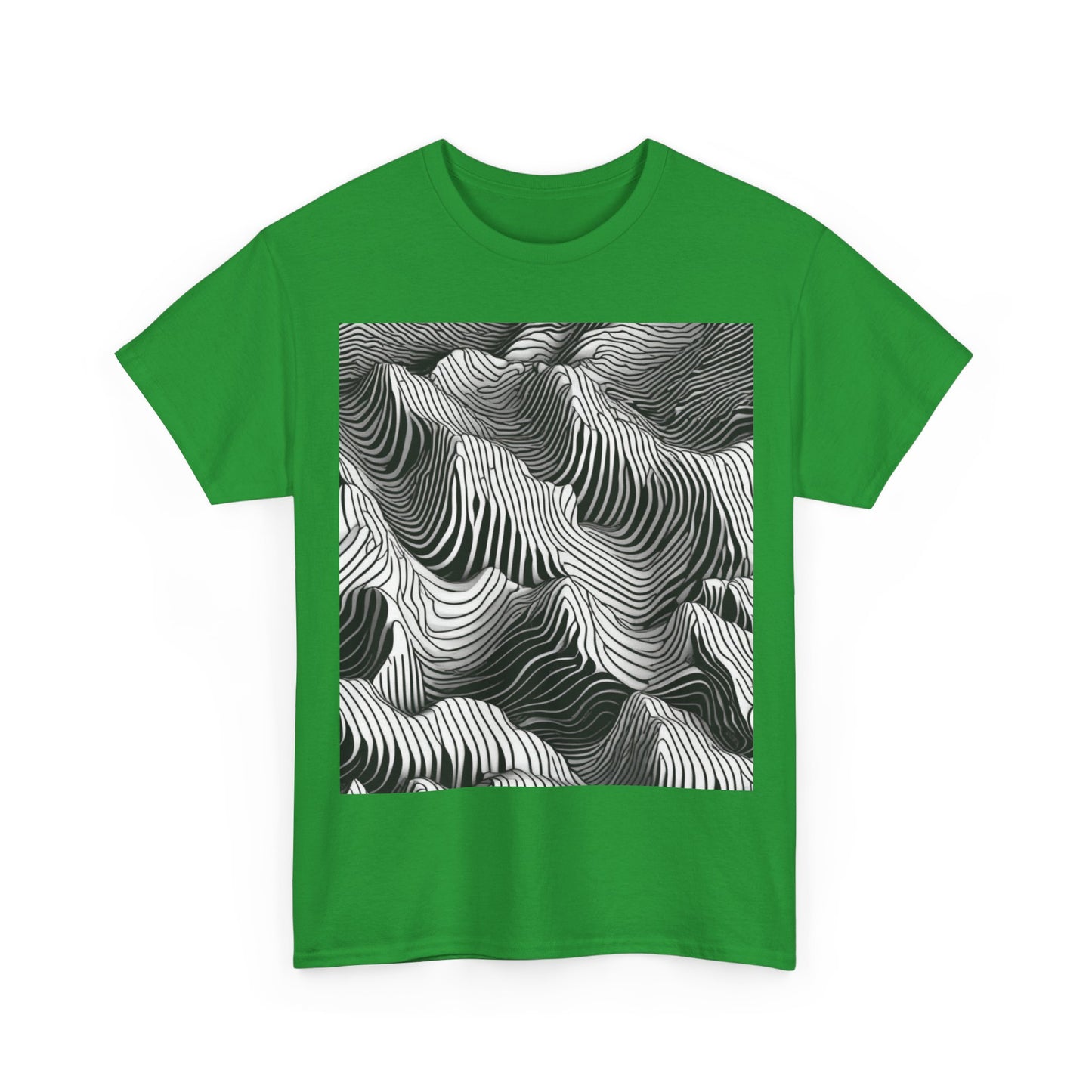 boostlete-field-day-pattern-topographic-isometric-0211 — Unisex Heavy Cotton Tee (Gildan 5000)