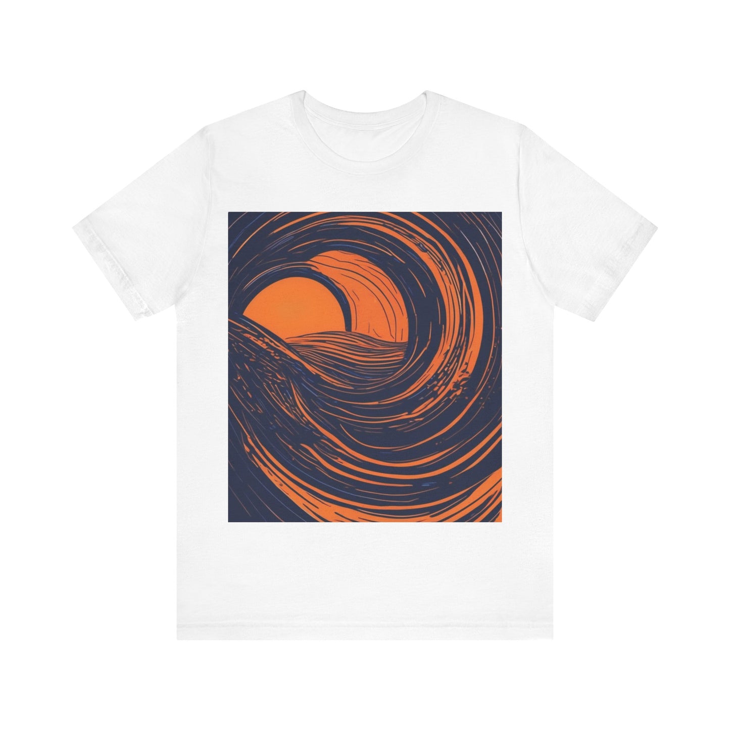 boostlete-rise-grind-icon-sunrise-speed-line-art-0202 — Unisex Jersey Short Sleeve (B+C 3001)