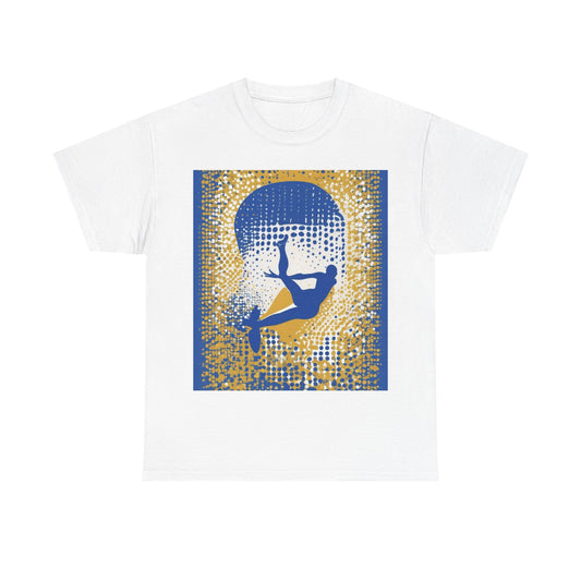 boostlete-field-day-icon-swimmer-halftone-paper-0246 — Unisex Heavy Cotton Tee (Gildan 5000)