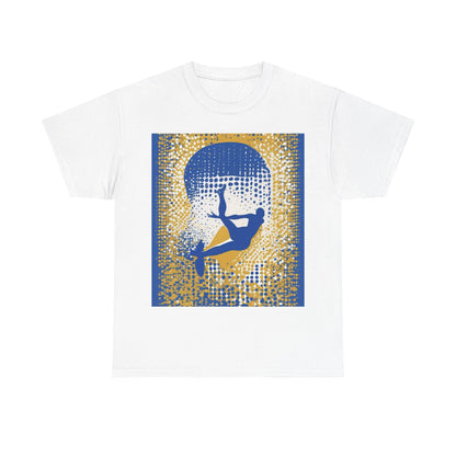 boostlete-field-day-icon-swimmer-halftone-paper-0246 — Unisex Heavy Cotton Tee (Gildan 5000)