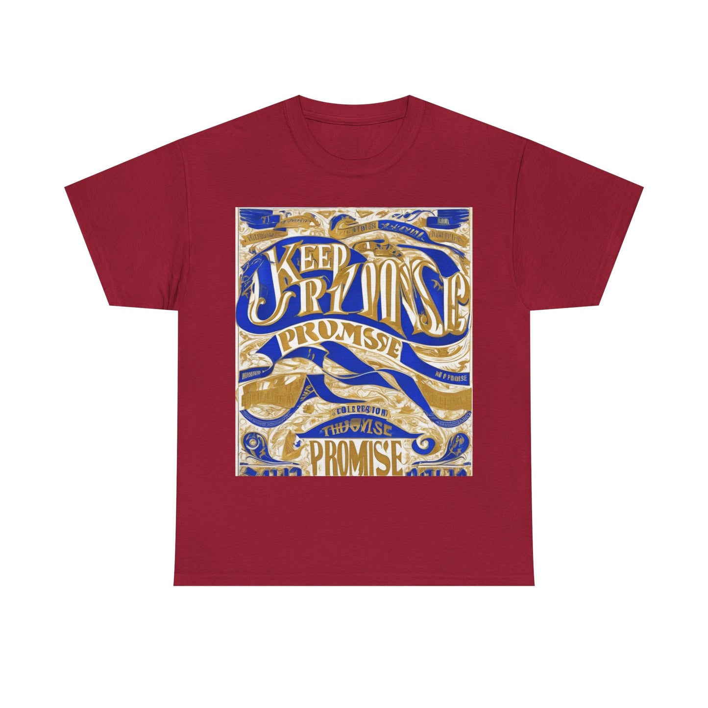 boostlete-am-crew-type-keep-the-promise-split-engraved-0101 — Unisex Heavy Cotton Tee (Gildan 5000)