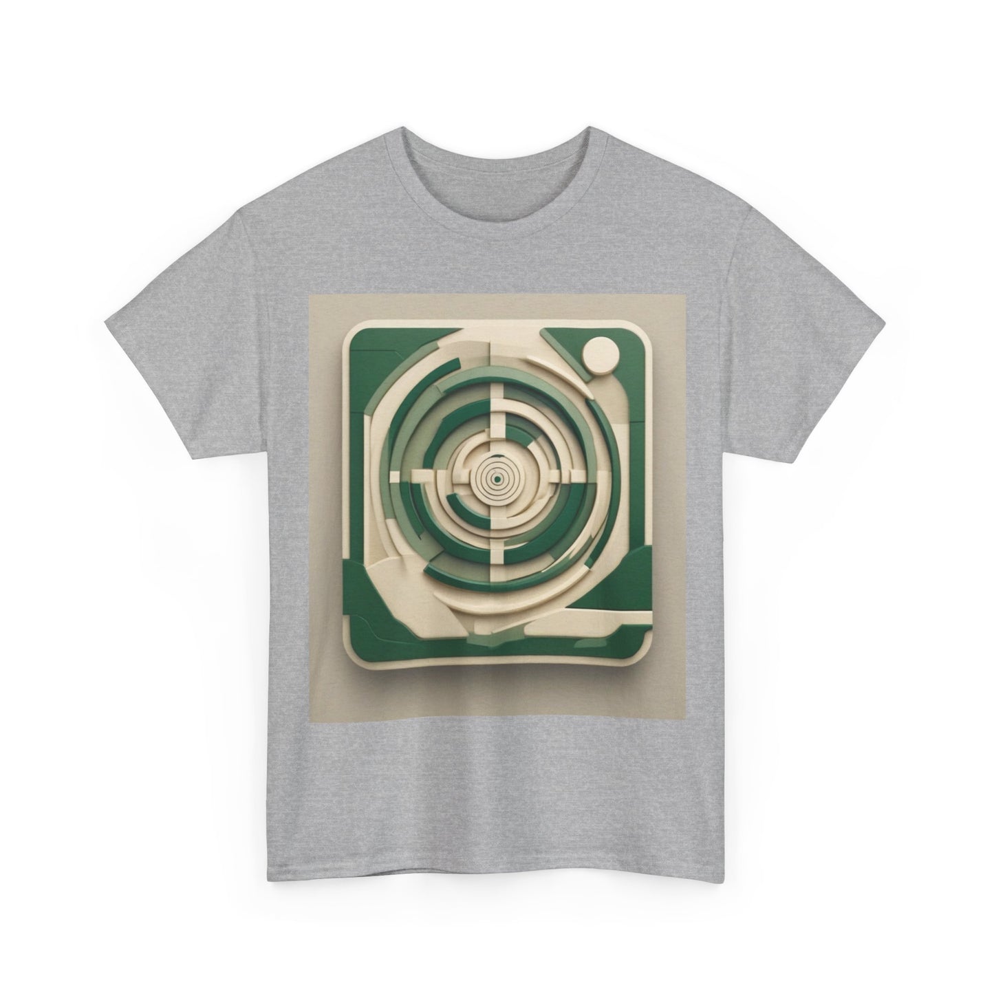 boostlete-mile-by-mile-icon-target-3d-modern-0306 — Unisex Heavy Cotton Tee (Gildan 5000)