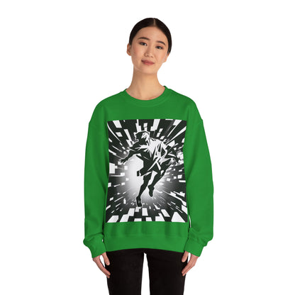boostlete-am-crew-scene-sprinter-high-modern-0312 — Unisex Heavy Blend Crewneck Sweatshirt (Gildan)