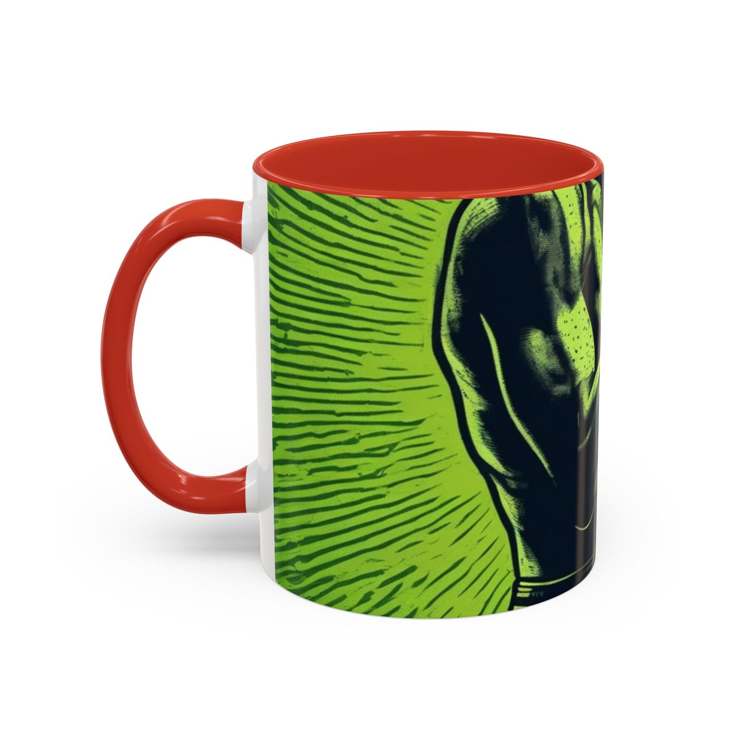 boostlete-mile-by-mile-scene-boxer-halftone-engraved-0112 — Accent Mug 11oz/15oz