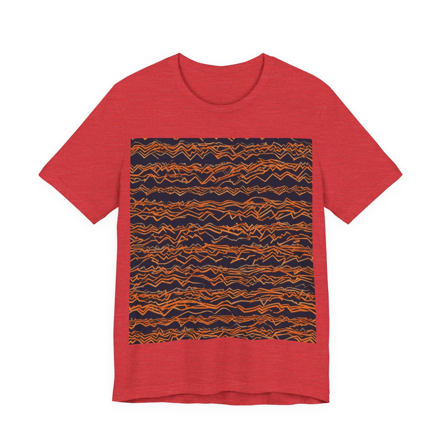 boostlete-field-day-pattern-ekg-bold-0135 — Unisex Jersey Short Sleeve (B+C 3001)