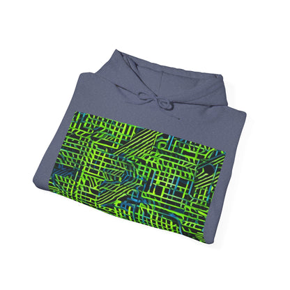 boostlete-quiet-power-pattern-stair-steps-industrial-0751 — Unisex Heavy Blend Hoodie (G18500)