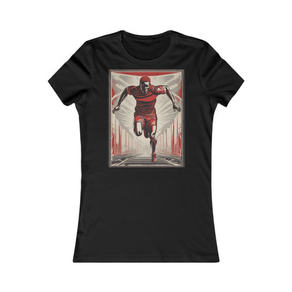boostlete-am-crew-scene-sprinter-outline-athletic-0228 — Women's Favorite Tee (B+C 6004)