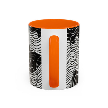 boostlete-field-day-pattern-topographic-line-art-0239 — Accent Mug 11oz/15oz