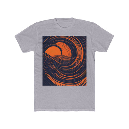 boostlete-rise-grind-icon-sunrise-speed-line-art-0202 — Unisex Cotton Crew Tee (NL 3600)