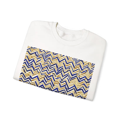 boostlete-boost-mode-pattern-ekg-line-art-0091 — Unisex Heavy Blend Crewneck Sweatshirt (Gildan)