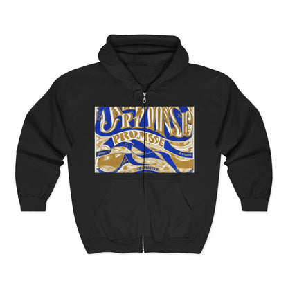 boostlete-am-crew-type-keep-the-promise-split-engraved-0101 — Unisex Heavy Blend Full-Zip Hooded Sweatshirt