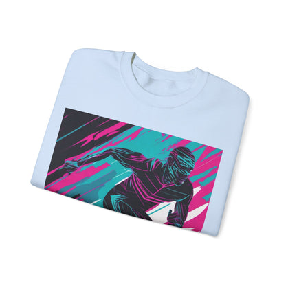 boostlete-mile-by-mile-scene-sprinter-motion-modern-0828 — Unisex Heavy Blend Crewneck (G18000)