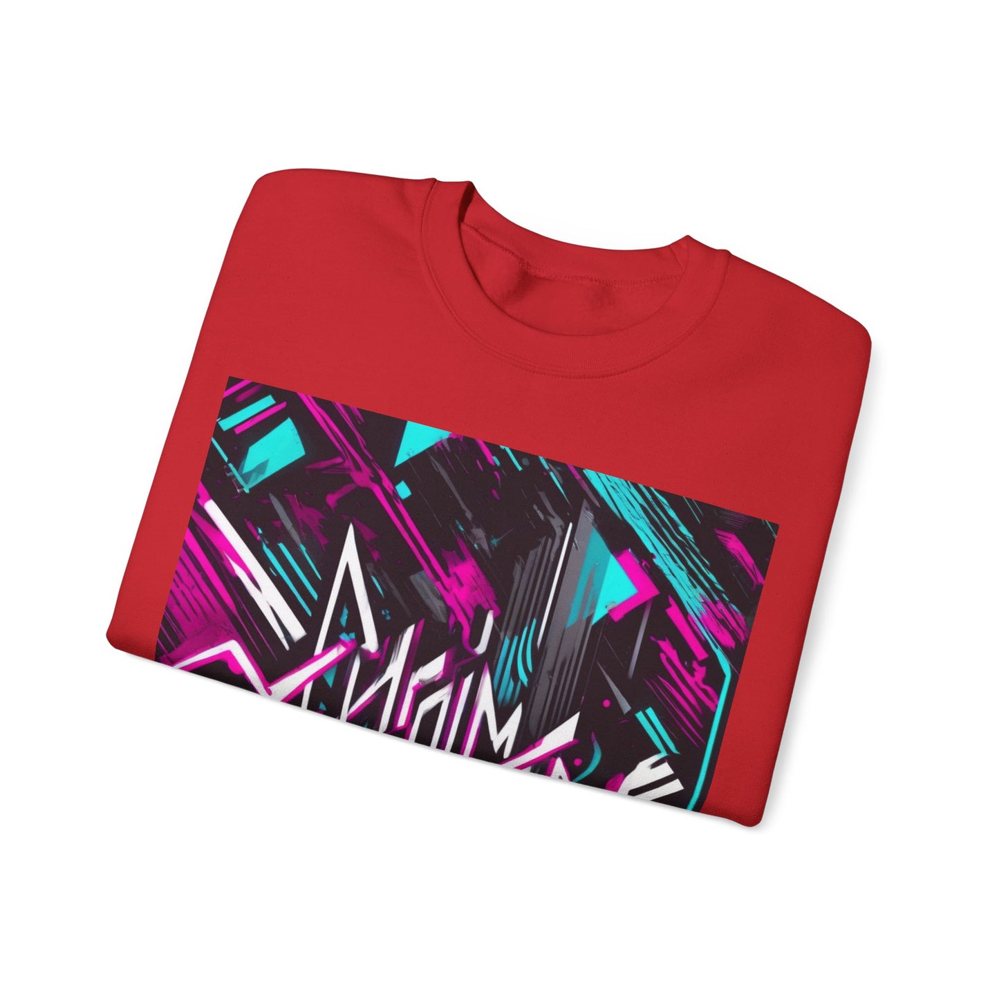 boostlete-recovery-progress-type-momentum-over-mood-diagonal-vector-0213 — Unisex Heavy Blend Crewneck Sweatshirt (Gildan)