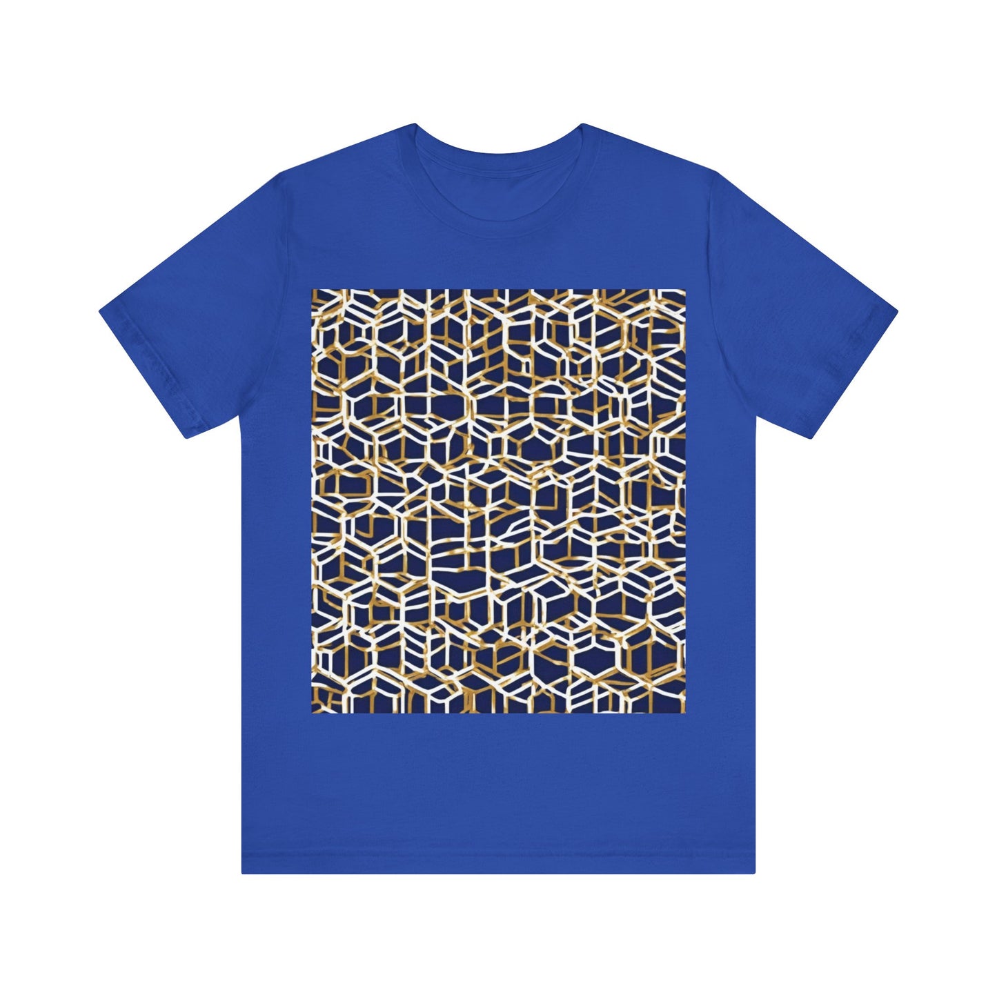 boostlete-am-crew-pattern-hex-industrial-0131 — Unisex Jersey Short Sleeve (B+C 3001)