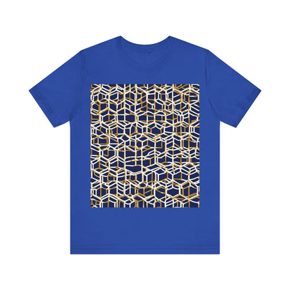 boostlete-am-crew-pattern-hex-industrial-0131 — Unisex Jersey Short Sleeve (B+C 3001)