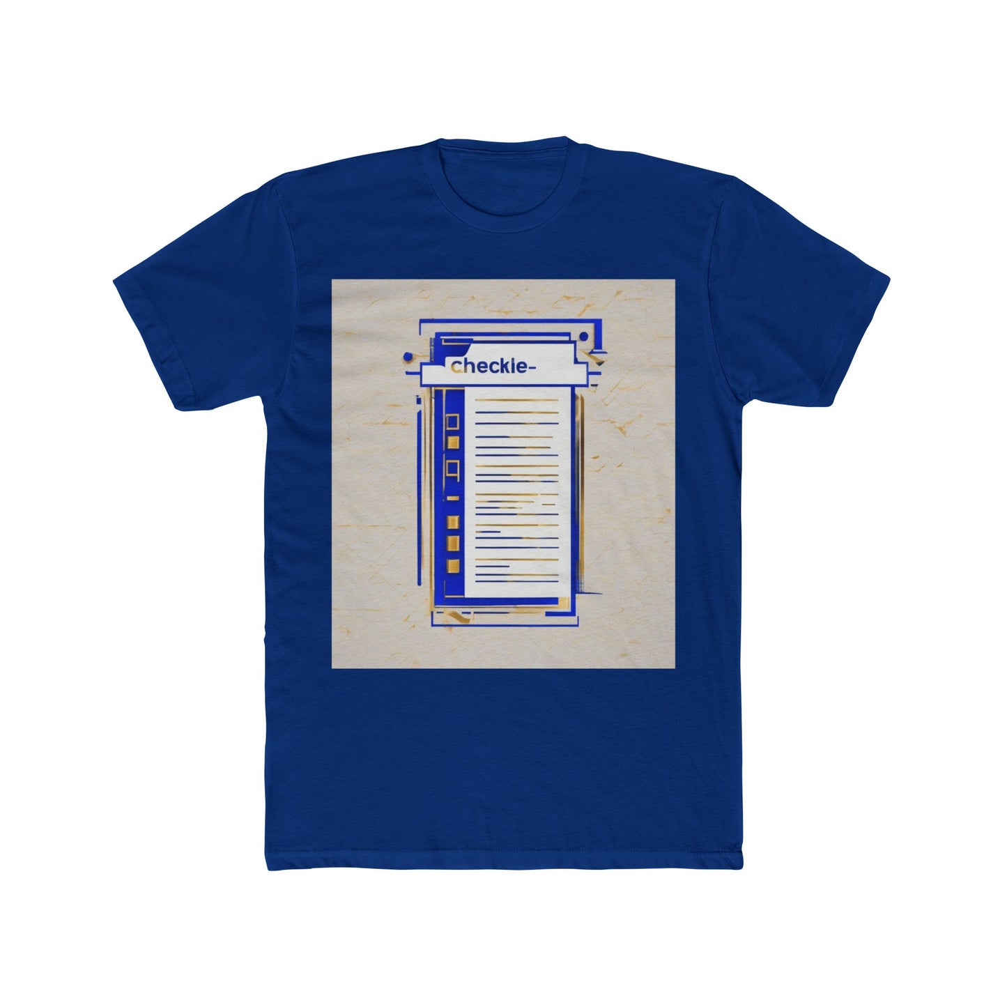 boostlete-am-crew-icon-checklist-glitch-badge-0018 — Unisex Cotton Crew Tee (NL 3600)