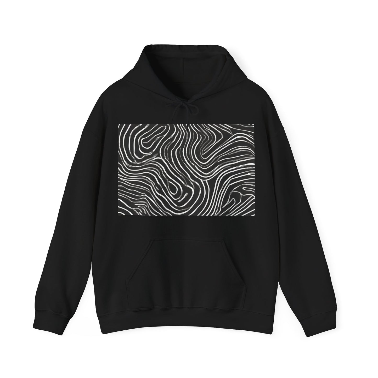 boostlete-field-day-pattern-topographic-badge-0307 — Unisex Heavy Blend Hooded Sweatshirt (Gildan)