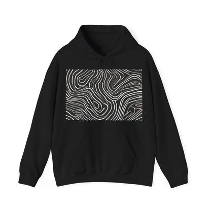 boostlete-field-day-pattern-topographic-badge-0307 — Unisex Heavy Blend Hooded Sweatshirt (Gildan)