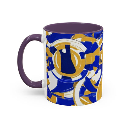 boostlete-field-day-icon-barbell-grainy-line-art-0906 — Accent Mug 11/15oz